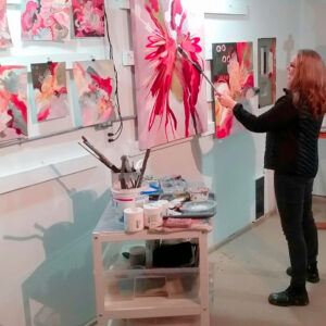 Angela Carlson at work